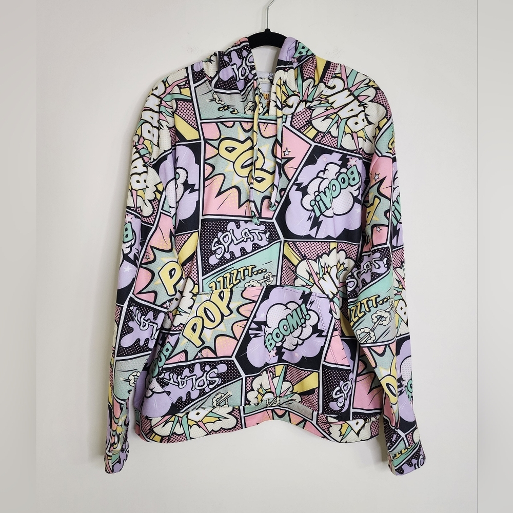 Oh Snap! Unisex Graphic Comic Print Hoodie Sweater Casual Grunge Streetwear 2XL
